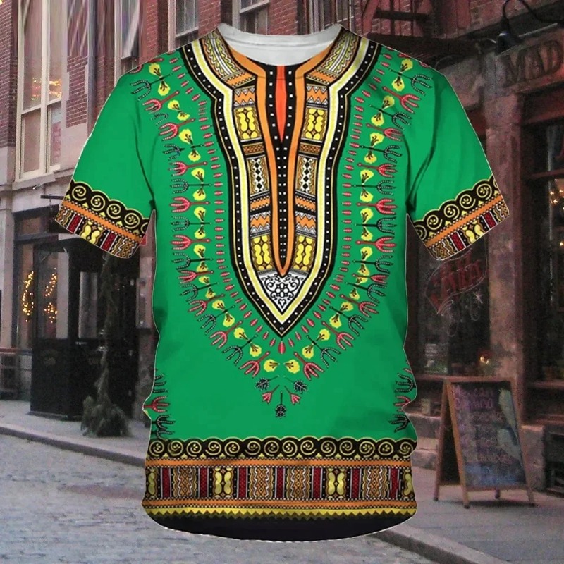 Men African Style 3D Print T-Shirts Fashion Harajuku Casual Oversized O-Neck T Shirt Tees Tops Streetwear Clothing - Image 3