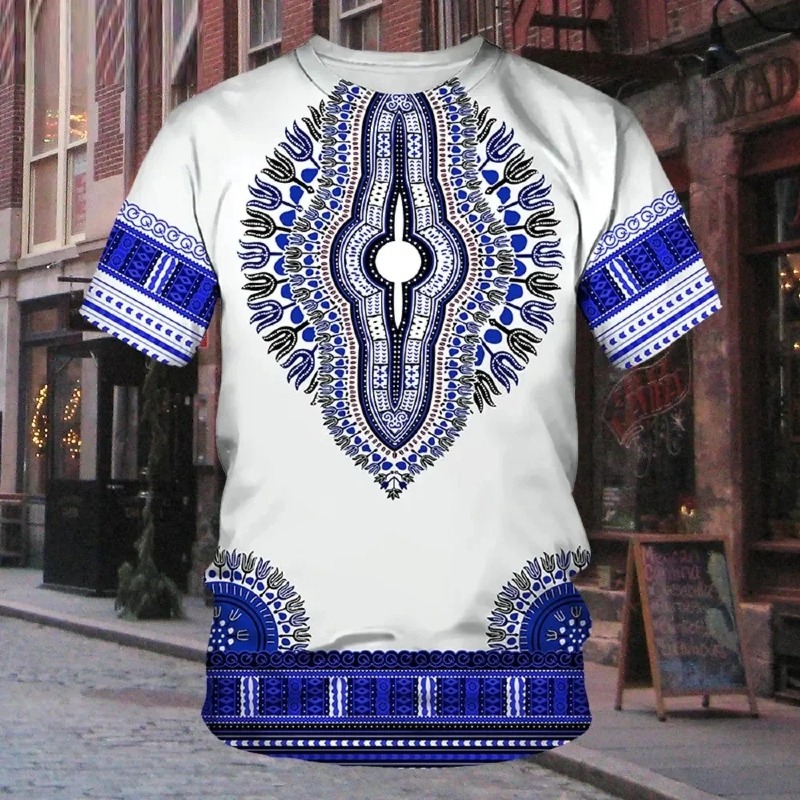 Men African Style 3D Print T-Shirts Fashion Harajuku Casual Oversized O-Neck T Shirt Tees Tops Streetwear Clothing - Image 5