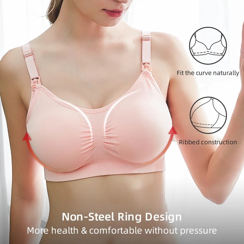 High Quality Plus Size Nursing Bra Breathable Women Breastfeeding Underwear Seamless Maternity Bra Push Up - Image 2