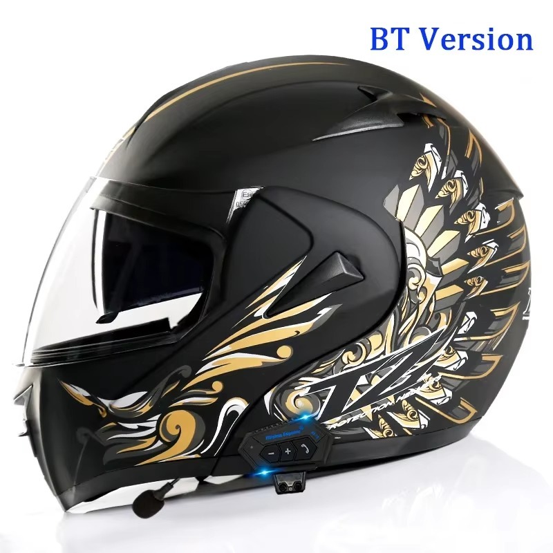 Helmet Motorcycle Modular Full Face Helmet DOT Approved Motorbike Racing Unisex-Adult Helmet with Sun Visor - Image 4